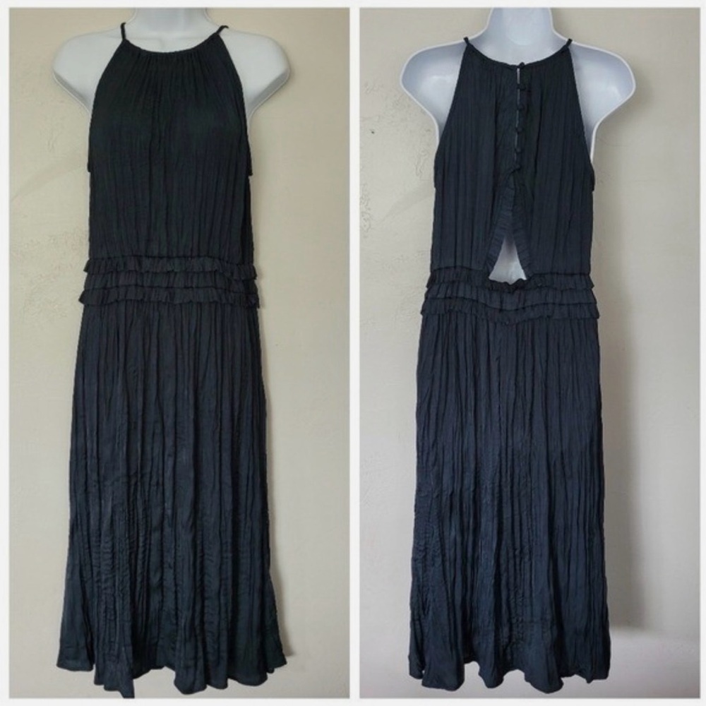 Current Air NWT Halter Cutout MIDI Dress Navy